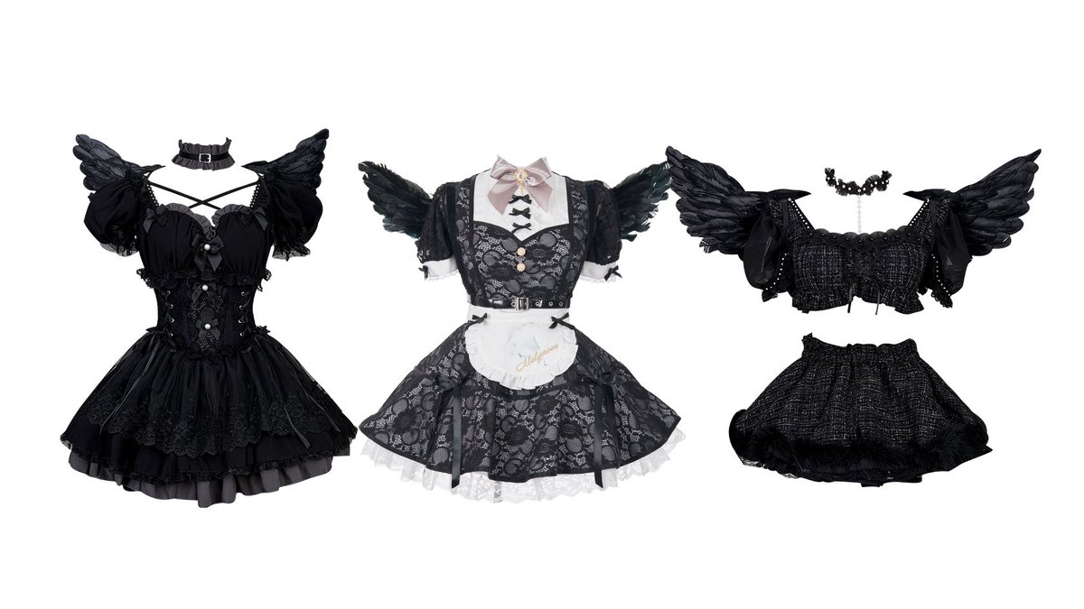 ______hnjs's tweet photo. Malymoonの新作天使が可愛すぎる🖤
ハロウィンに着たい天使コス見つけた🪽𓂃𓈒𓏸︎︎︎︎ https://t.co/dUW8RB3KuJ