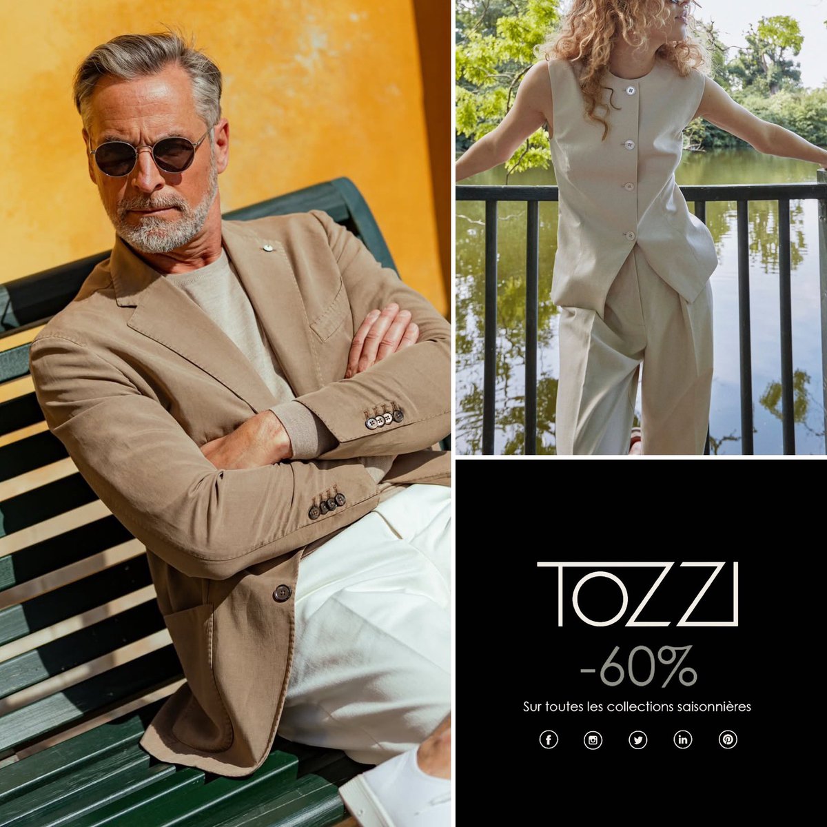 SOLDES EXCEPTIONNELLES -60 % P/E ‘25🚨

Votre style mérite le meilleur. Profitez de -60 % sur toutes les collections Printemps/Été, en boutique et en ligne.
Des essentiels intemporels aux pièces audacieuses, c’est le moment parfait pour sublimer votre garde-robe.
