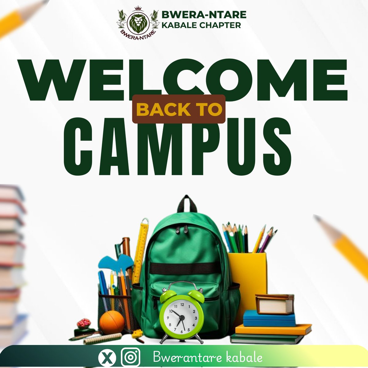 🎉 Bwera Ntare Kabale welcomes y’all back to campus! ✨  
Freshers, welcome to the legacy. 🌟  
Returning students, it’s time to level up. 📈🔥  
📚Let’s make this year unforgettable. 🚀🎓