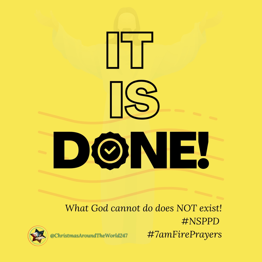 ChristmasW247's tweet photo. It is DONE!✅🙏🏼💃
What God cannot do does NOT exist!

#NSPPD #7amFirePrayers #GodIsGood #Trending  #ChristmasW247 https://t.co/TCu5sLk0FZ