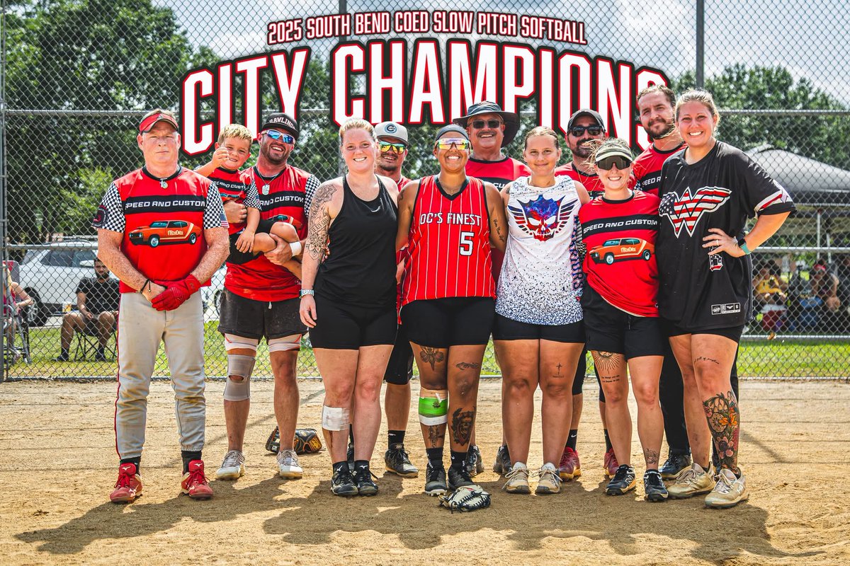 SoftballComplex's tweet image. Congrats to Speed and Custom, your 2025 Coed City Champions! Speed and Custom has been a mainstay coed team in the Tuesday night league for several years now, and this year they finally broke the ice and won the city tournament. Congrats!