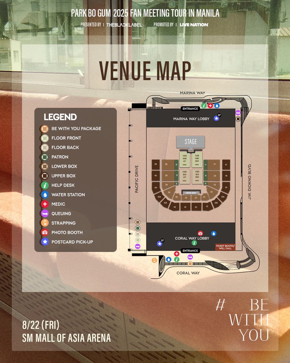 livenationph's tweet photo. Excited to see PARK BO GUM? 😍🥰

Make sure to go over the event schedule and venue map for an enjoyable fan meet experience.

See you all at the PARK BO GUM 2025 FAN MEETING TOUR [BE WITH YOU] IN MANILA!

#PARKBOGUM #박보검 #BEWITHYOU https://t.co/YdHZTp5E4G