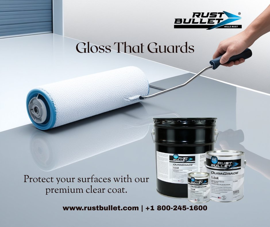 rustbullet's tweet image. Concrete Clear Coat
Gloss. Grit. Protection.
Add a crystal-clear shield to your concrete with #RustBullet Concrete Clear Coat.
💎 UV-resistant, non-yellowing, and stunningly sleek—perfect for garages, patios, and more.
👉 Learn more: rustbullet.com/how-to-use-cle…
#ConcreteClearCoat