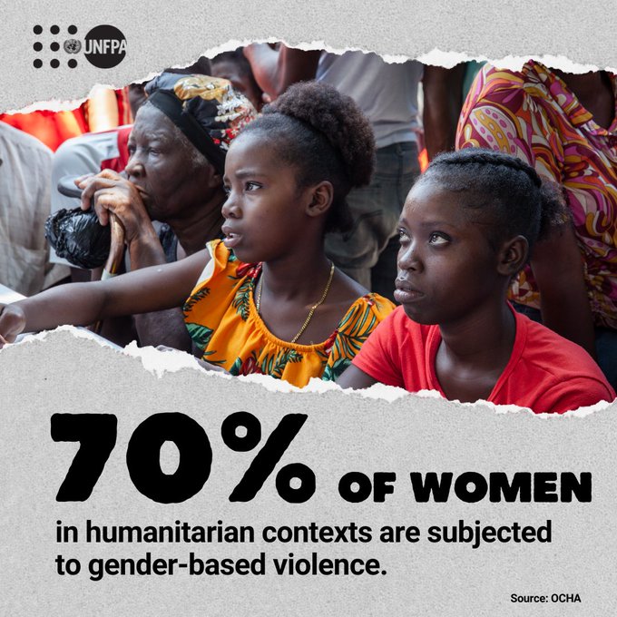 ⚠️ The rise in gender-based violence during humanitarian crises threatens the safety and futures of women and girls.  

Survivors deserve protection and support.   

See how <a href="/UNFPA/">UNFPA</a> is taking action to #ENDViolence: unf.pa/gbv