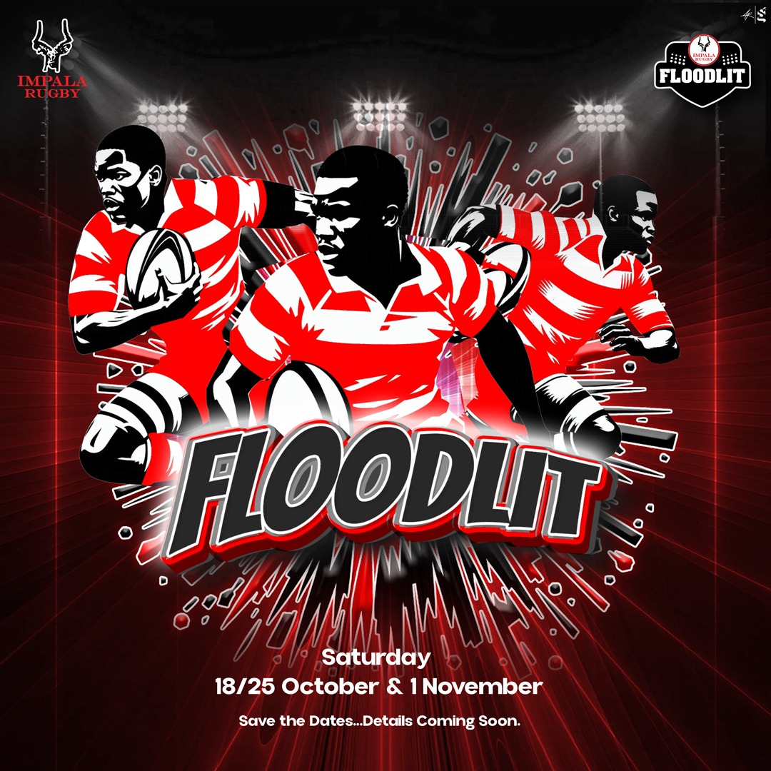 Get ready for the ultimate showdown! Join us for the Floodlit Tournament this October, where the lights shine bright and the competition heats up! 🔥 

#Floodies2025 Episode 42 Coming Soon. Save the dates.

#ImpalaTime #RugbyKE #KenyaRugby