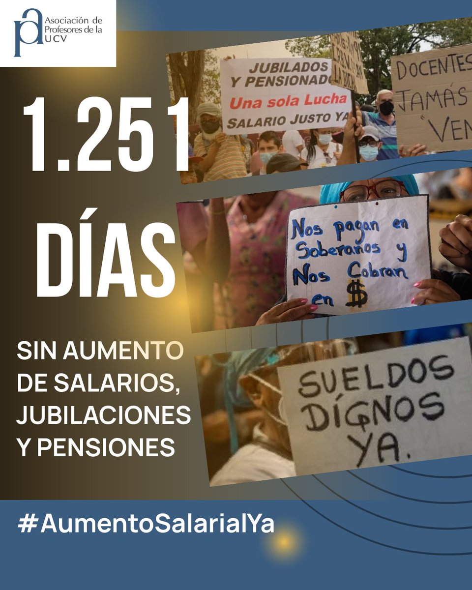 #UCV #profesores #Venezuela #SalariosDignosYa #BonoNoEsSalario