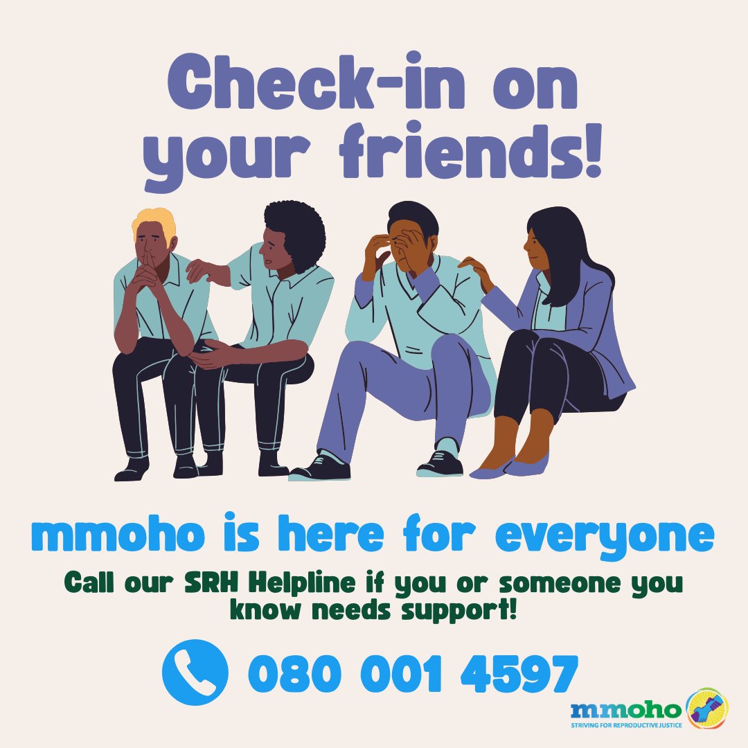 add_your_voice's tweet photo. Do you know a friend, family member, or colleague struggling with their sexual and reproductive health? This person could even be you.
📞Our Helpline is here for you! We operate from Monday-Friday between 09:00 and 17:00.
#Mmohonation #AddYourVoice #MmohoHelpline #SRHServices https://t.co/NXF0i2TLt4