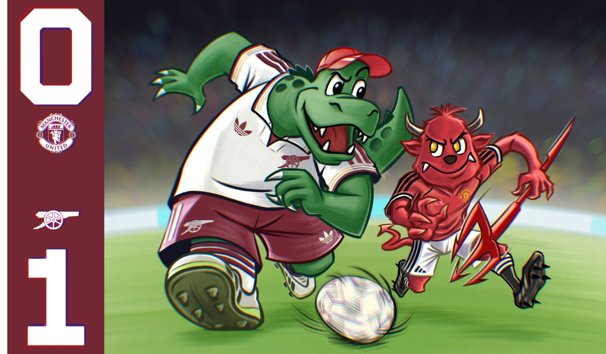 Gunnersaurus roared loudest!
Opening weekend: Arsenal 1–0 Man Utd
Fred the Red 😈 0 – 1 Gunnersaurus 🐊
Mascots aren’t just for matchdays; they’re brilliant storytelling tools. They bring clubs to life, create content fans love &amp; spark rivalries beyond the pitch. ⚽
#AFC #MUFC