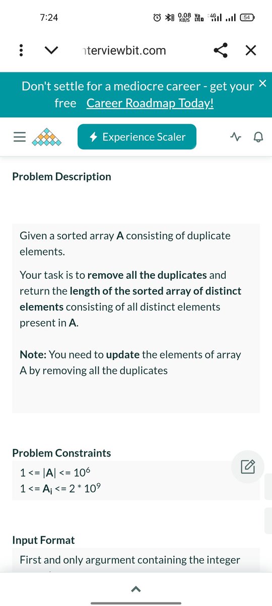 SUMIT_DEVELOPER's tweet image. Problem:Remove duplicates from sorted array.
Classic coding interview DSA problem! using Two Pointer approach ⚡
2/🐢🐇Idea:
One slow pointer (i)=tracks unique elements
One fast pointer (j)=scans the array
🔑Logic:
👉If arr[i] != arr[j]
#DSA #TwoPointers #Coding #LeetCode