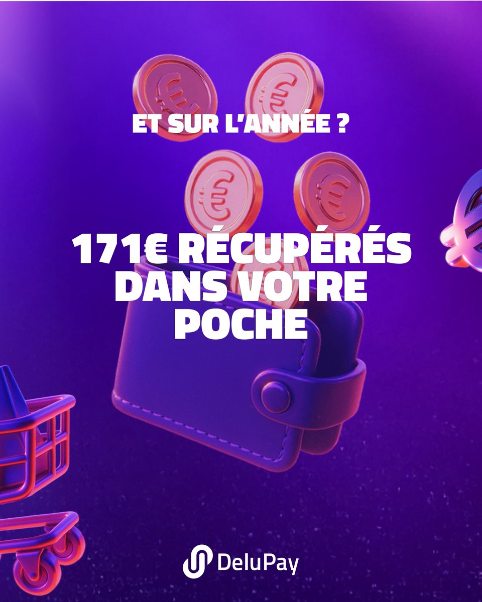 delupay's tweet photo. 324 €, c’est le budget moyen que les Français consacrent chaque mois à leurs courses alimentaires. 🛒

Chez DeluPay, on s’est amusé à calculer combien ça représente en cashback… Et le résultat est sans appel : plus de 14 € par mois, soit 171 € par an.

Ce serait vraiment dommage de passer à côté d’une telle opportunité !

Et ce n’est qu’une moyenne : pour les familles avec enfants, ce budget grimpe à 472 € par mois, ce qui représente 249 € de cashback annuel.

Pour les foyers ayant un revenu mensuel de 3500 € et plus, le budget alimentaire atteint même 517 € par mois, soit 273 € de cashback chaque année.

Convaincu(e) ?

Rejoignez dès maintenant notre liste d’attente et ne ratez pas le lancement de DeluPay Boost :

👉 https://t.co/WUnJwPUFed

Source : Crédoc – Budget alimentaire moyen des Français

#cashback
