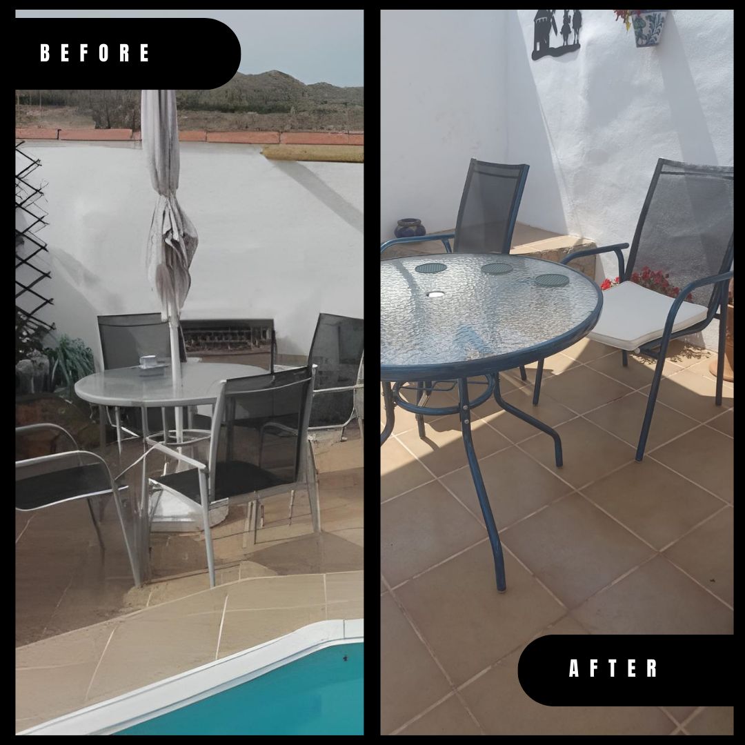 Christi23164082's tweet image. Before the family arrives, we gave our garden furniture a fresh new look with a coat of paint 🎨🪑 The difference is amazing!

Sometimes, it’s the little details at home that make all the difference. 💛

#HomeVibes #BeforeAndAfter #DIYProject #Summer #FamilyTime