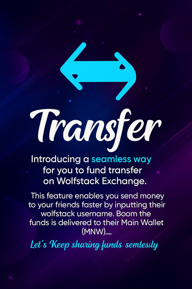 wolfstackX's tweet image. I just published INTRODUCING THE TRANSFER FEATURE ON WOLFSTACK EXCHANGE medium.com/p/introducing-…