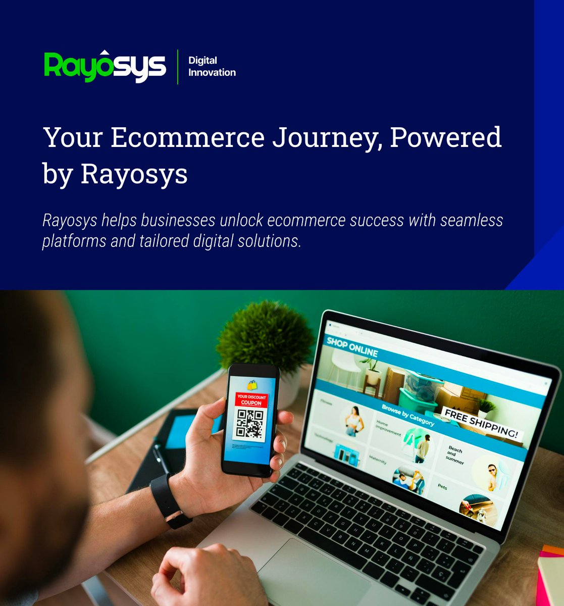 rayosys_'s tweet photo. Your Ecommerce Journey, Powered by Rayosys!
From building scalable online stores to creating seamless customer experiences, we help businesses grow and succeed in the digital marketplace.

#Rayosys #EcommerceDevelopment #DigitalGrowth #EcommerceSolutions #BusinessGrowth #Tech https://t.co/rMASkF0EVo