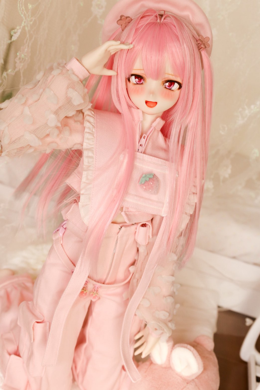 ♡ఇ♡౨ৎ︎ 可愛すぎる！౨ৎ︎食べたくなるいちご帽子！！**♥︎♡ఇ꒰ㆁ̴̶̷̤́.̮ㆁ̴̶̷̤̀꒱ఇ みとね🌤 on X: 