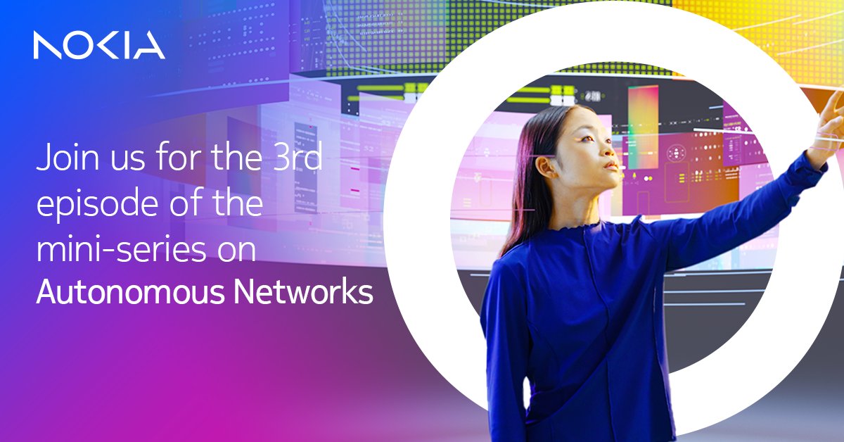 nokianetworks's tweet photo. This is your last chance to catch the Telecom Unplugged summer series. 

Join Cody Bowman on 20 August for 15 minutes to explore intent-driven networks and learn how telcos are creating adaptive, intelligent systems. 

Sign up now: https://t.co/VwfFBxO1y7

#autonomousnetworks https://t.co/nppR6nUYvP