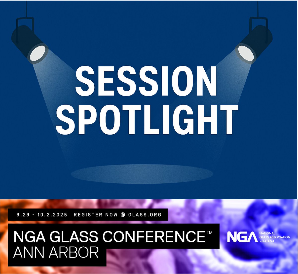 SESSION SPOTLIGHT!
Coming up at the NGA Glass Conference™ Ann Arbor
✔️ NGA Volunteer of the Year, Rob Carlson, Tristar Glass, Inc., will present Using AI to Optimize Work and Life.
Plus much more!  Check out the agenda and details to register at:
glass.org/nga-glass-conf…