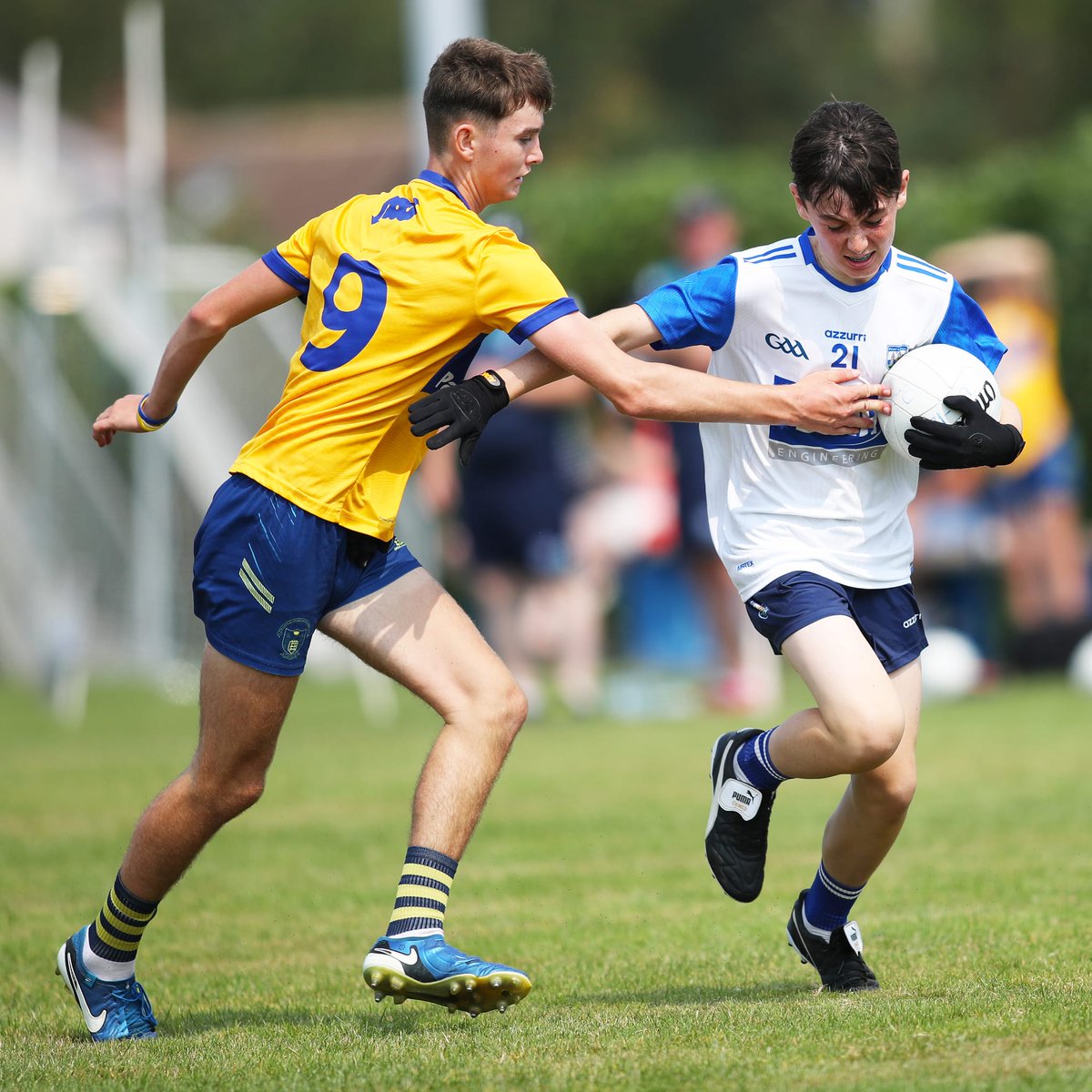 WaterfordGAACG's tweet photo. WELL DONE to our @WaterfordGAA Blue squad who captured the U-14F Jim Power Plate on Saturday afternoon last in @clgdungarvan following a thrilling 5-3 to 3-7 win over @GaaClare Saffron, great stuff lads, congratulations 💯💪🏻⚪️🔵🏐 @EastDeiseGAA @west_waterford @DeiseUnderage #GAA https://t.co/6lM0XJo0RO