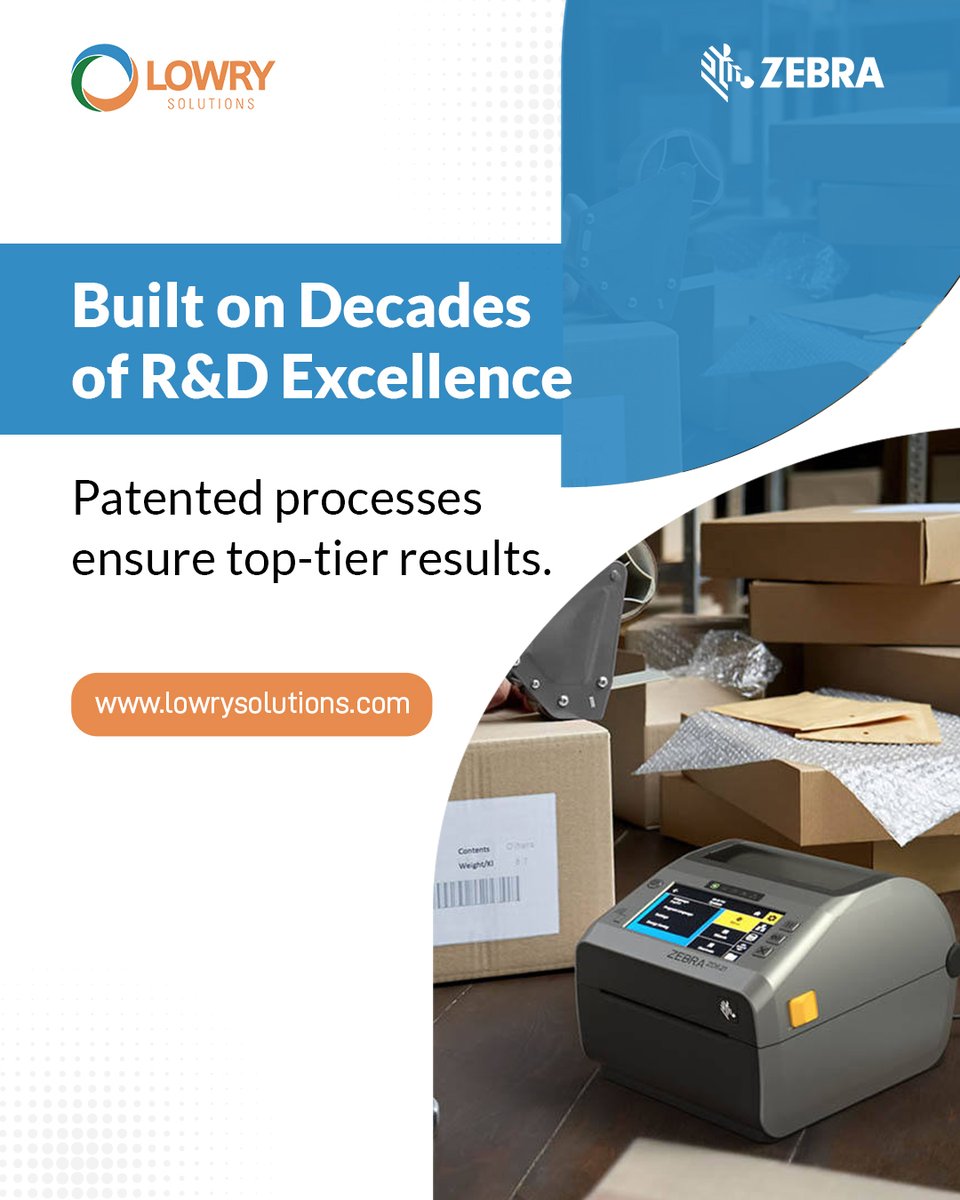 LowrySolutions's tweet image. With over 200 patents, ISO‑9001 certification, and decades of research, Zebra’s supplies are tested for durability, adhesion, and environmental resilience—guaranteeing consistent performance every time.

Learn why it matters: lowrysolutions.com/blog/why-zebra…

#Innovation #ThermalPrinting…