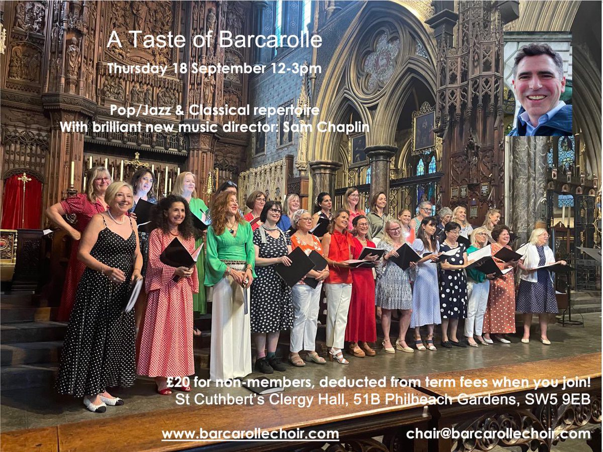 Register now to join our first rehearsal in September with <a href="/SamuelChaplin/">Sam Chaplin</a> 

<a href="/FIWAL_Women/">FIWAL Women</a> <a href="/londresaccueil/">Londres Accueil</a>