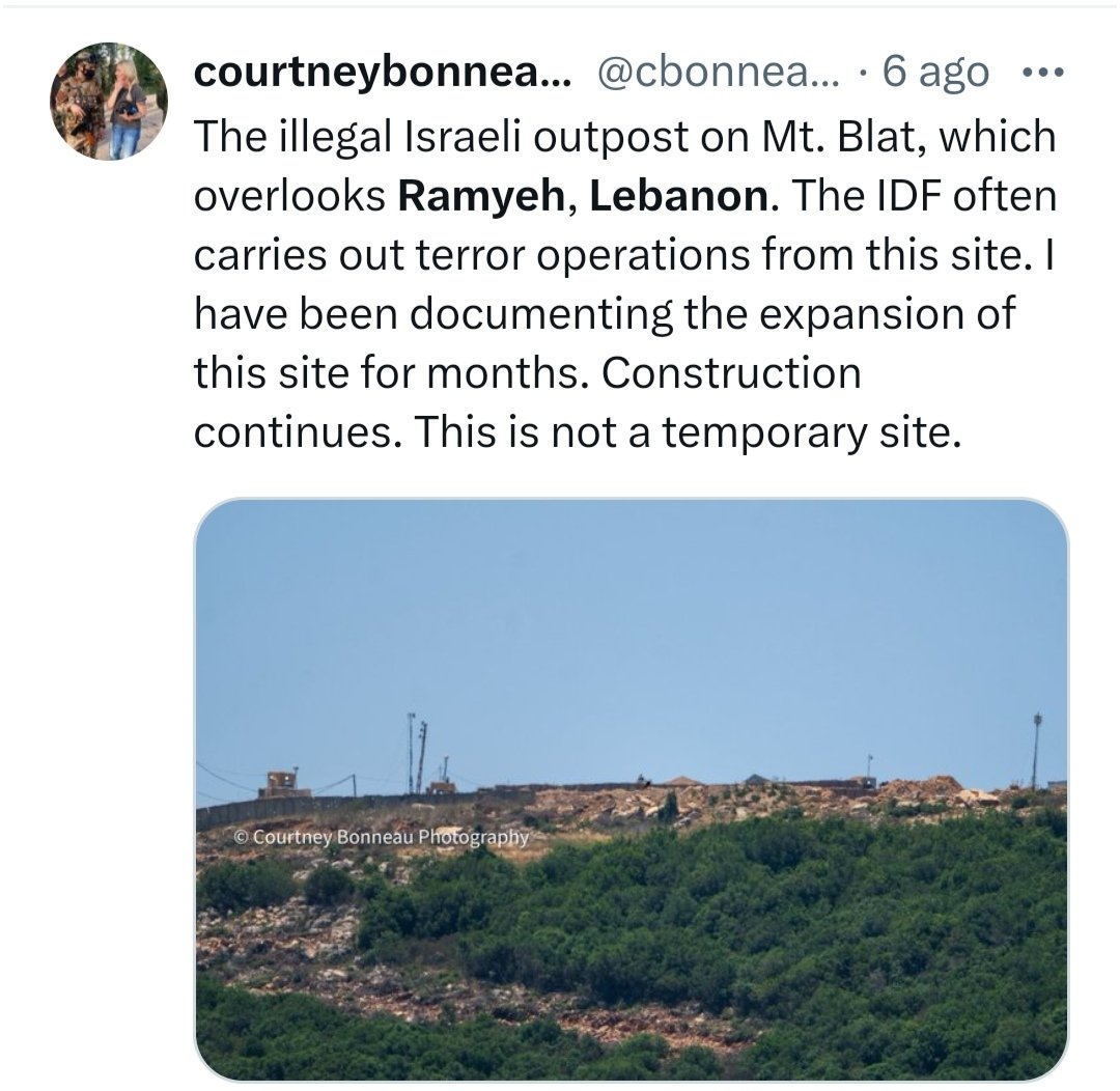 Per capirci, questo è quello che hanno già fatto e che stanno facendo a Ramyeh anche dopo il cessate il fuoco immaginario.
E però Hezbollah deve consegnare le armi...voi lo fareste?