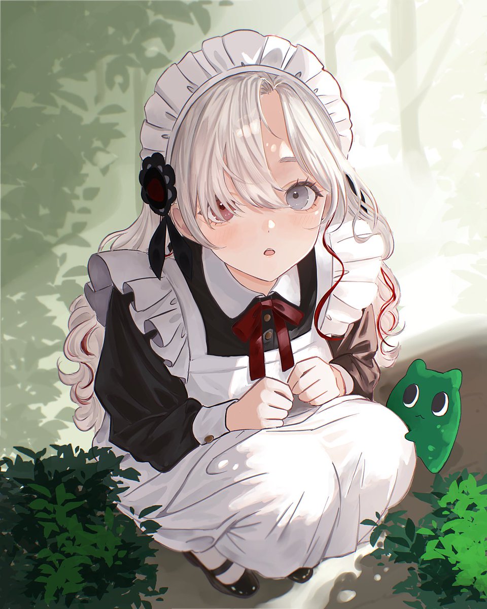 「…迷子になっちゃったの？」

#ヰ世界情緒美術部
#ゴミダスといっしょ
#ヰ世界情緒