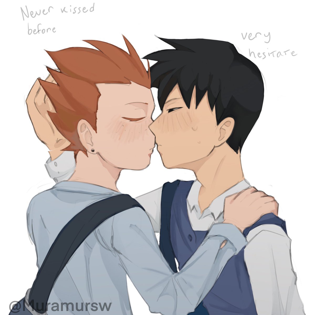 Muramursw's tweet photo. after school kiss #Ritshou #Ritsukageyama #Shousuzuki #Mp100 #mobpsycho100 #モブサイコ100 https://t.co/fSrRm6uwHE