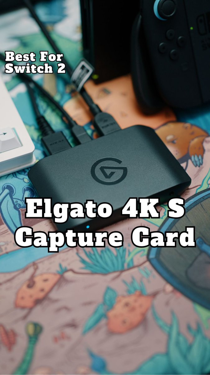 afiqchii's tweet image. Capture card untuk stream dan record Nintendo Switch 2 - Elgato 4K S

#Elgato #CaptureCard #NintendoSwitch2