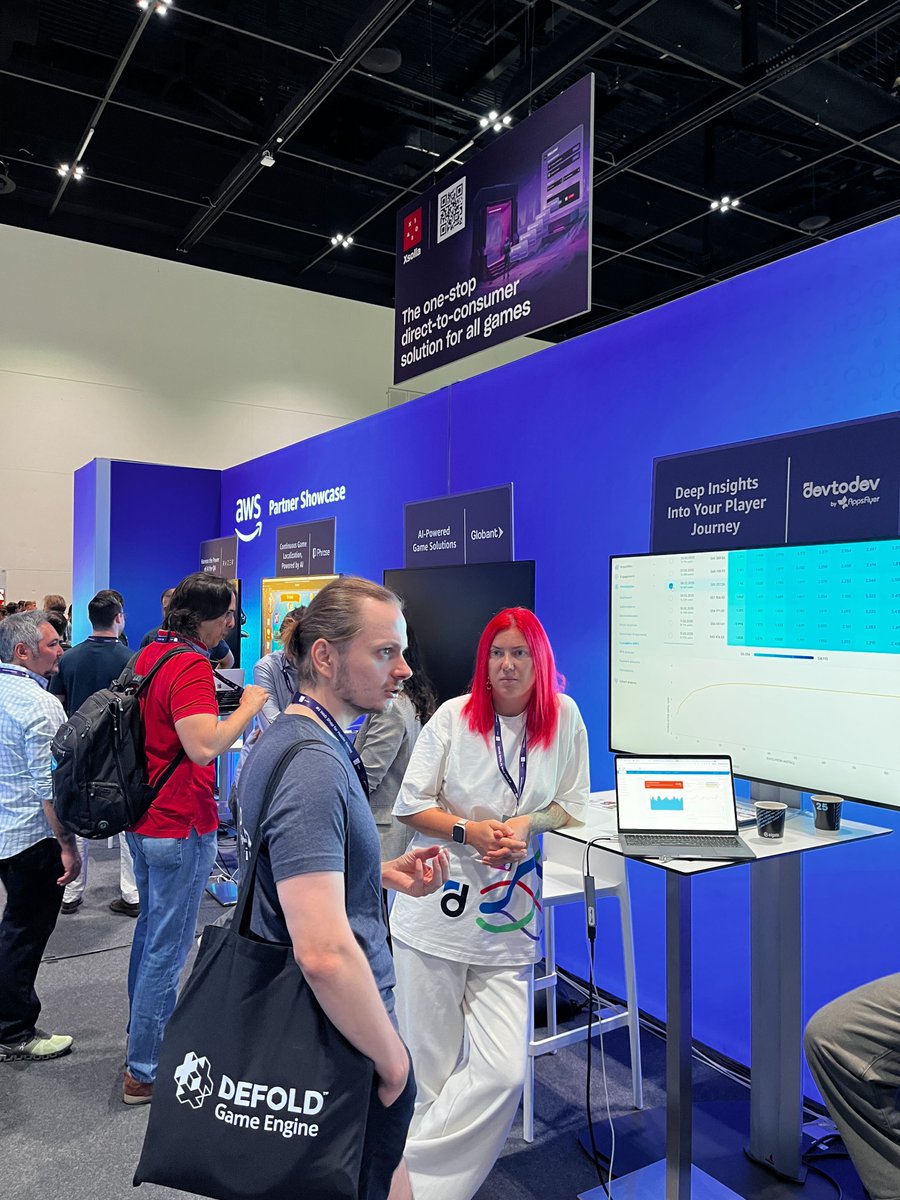 dev_to_dev's tweet image. 👋We are at devcom 2025 in #Cologne, come say hi!
You can find us at the AWS for Games booth (A1) on August 18–19.
Join for live demos, product insights, plus good vibes.
Let’s talk growth, analytics and your games. See you! 👾
#devcom #devtodev #AWS #gameanalytics #gamedev