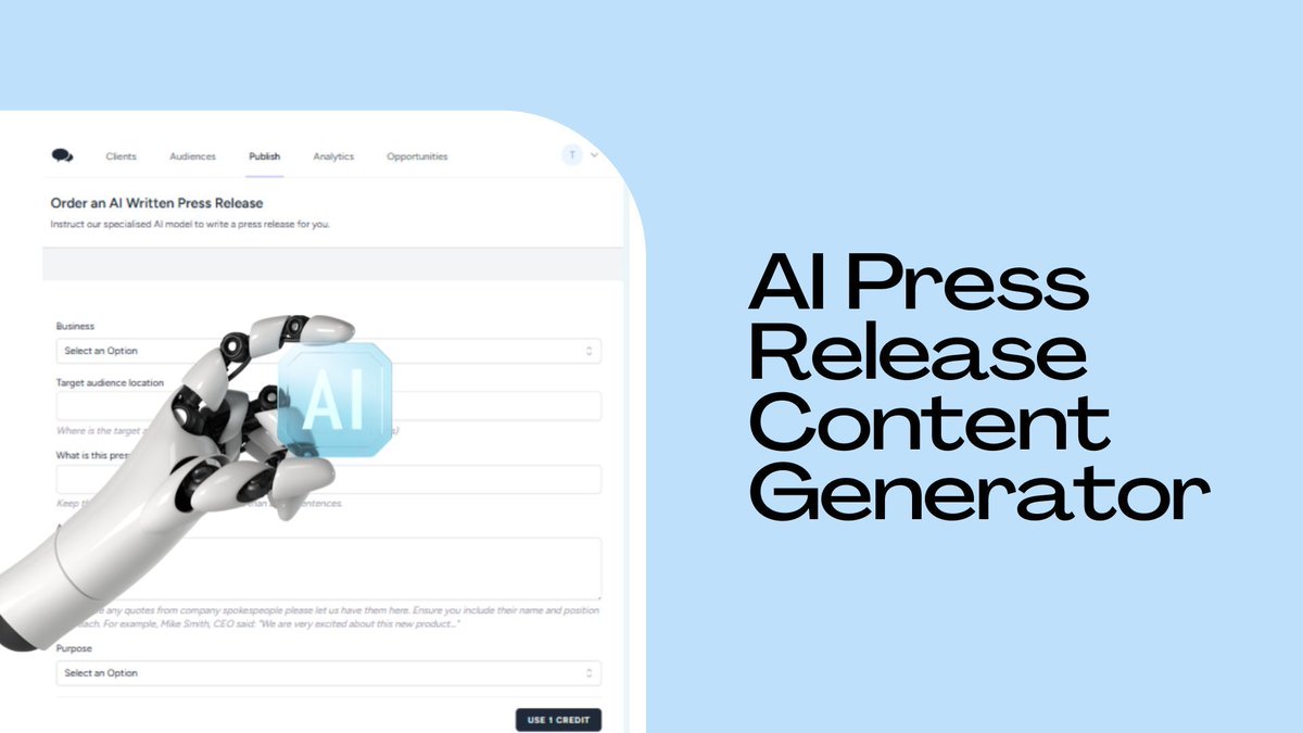 JournoLink (@journolink) on Twitter photo Auto-generate best-practice press releases with JournoLink's AI! ✍️ Perfect for beginners. Try it now: journolink.com/prices  #PressRelease Auto-generate best-practice press releases with JournoLink's AI! ✍️ Perfect for beginners. Try it now: journolink.com/prices  #PressRelease
