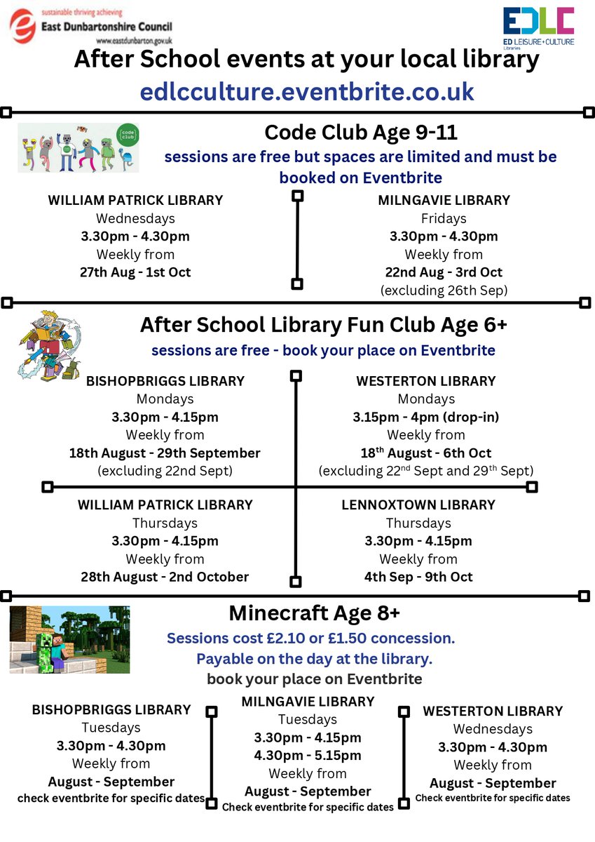 Why not check out the after school events at our local  library: eventbrite.co.uk/o/east-dunbart…