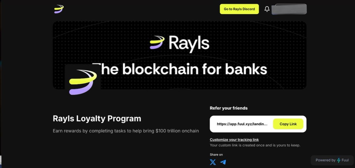 defimaestro90's tweet image. We minted the Rayls Ticket NFT some time ago, and now, you can join the waitlist for the testnet and also participate in their loyalty campaign.

Launched: 13th August

RaylsLabs is building a next-generation financial blockchain where privacy, control, and onchain innovation go…