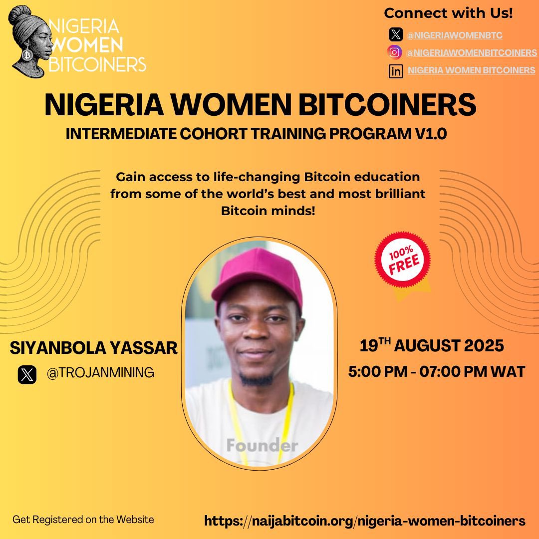 🚨 Kicking off our Intermediate Bitcoin Education Class tomorrow! 💛⚡ Our  facilitator, @TrojanMining, a passionate Bitcoin advocate and Bitcoin mining  expert, will break down how mining secures the network and why it