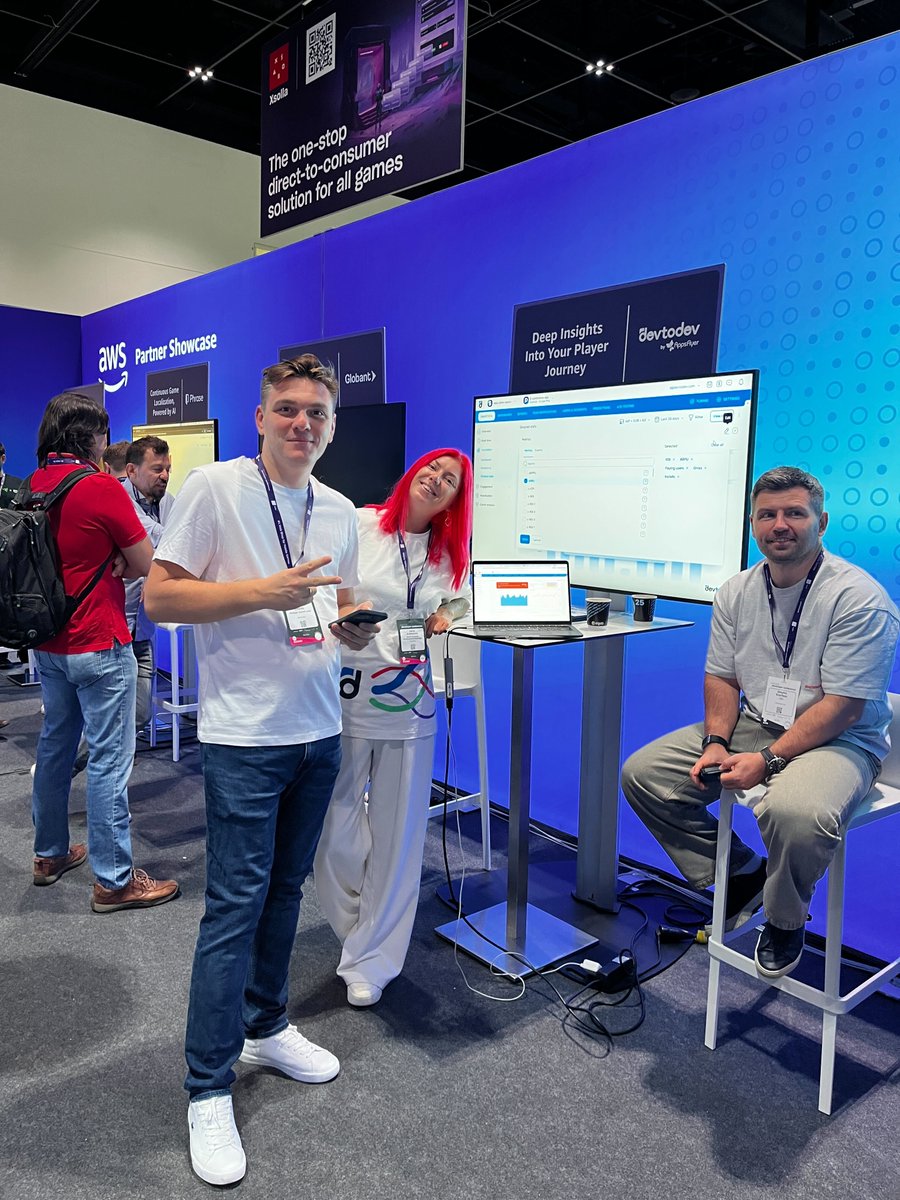 dev_to_dev's tweet image. 👋We are at devcom 2025 in #Cologne, come say hi!
You can find us at the AWS for Games booth (A1) on August 18–19.
Join for live demos, product insights, plus good vibes.
Let’s talk growth, analytics and your games. See you! 👾
#devcom #devtodev #AWS #gameanalytics #gamedev