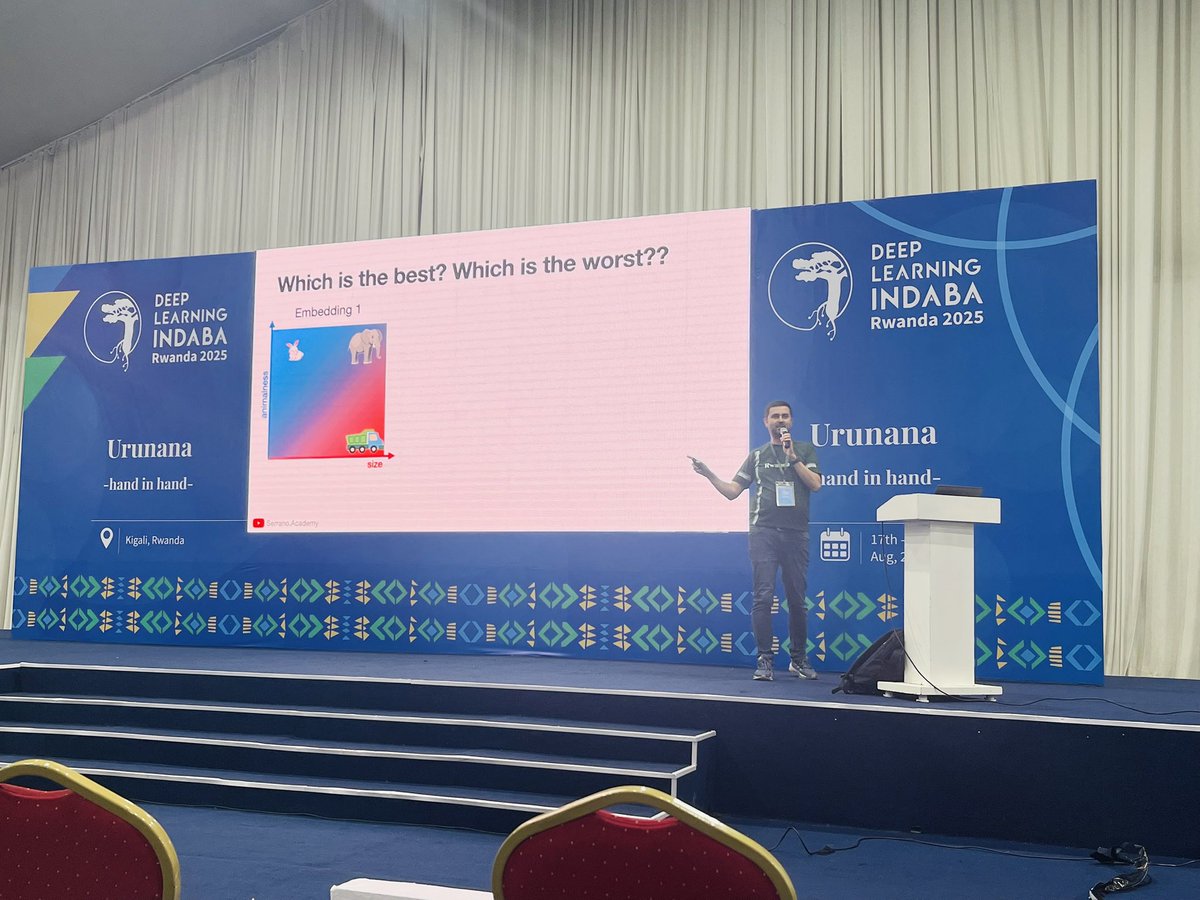 Dr. Sang'udi Sang'udi (@sang_udi2) on Twitter photo #DLI2025
LLMs by <a href="/SerranoAcademy/">Luis Serrano π</a>
Dived into basics of LLMS - tokenization and attention mechanisms
<a href="/aicommunitytz/">Tanzania AI Community</a> <a href="/usembassytz/">US Embassy Tanzania</a> #DLI2025
LLMs by <a href="/SerranoAcademy/">Luis Serrano π</a>
Dived into basics of LLMS - tokenization and attention mechanisms
<a href="/aicommunitytz/">Tanzania AI Community</a> <a href="/usembassytz/">US Embassy Tanzania</a>