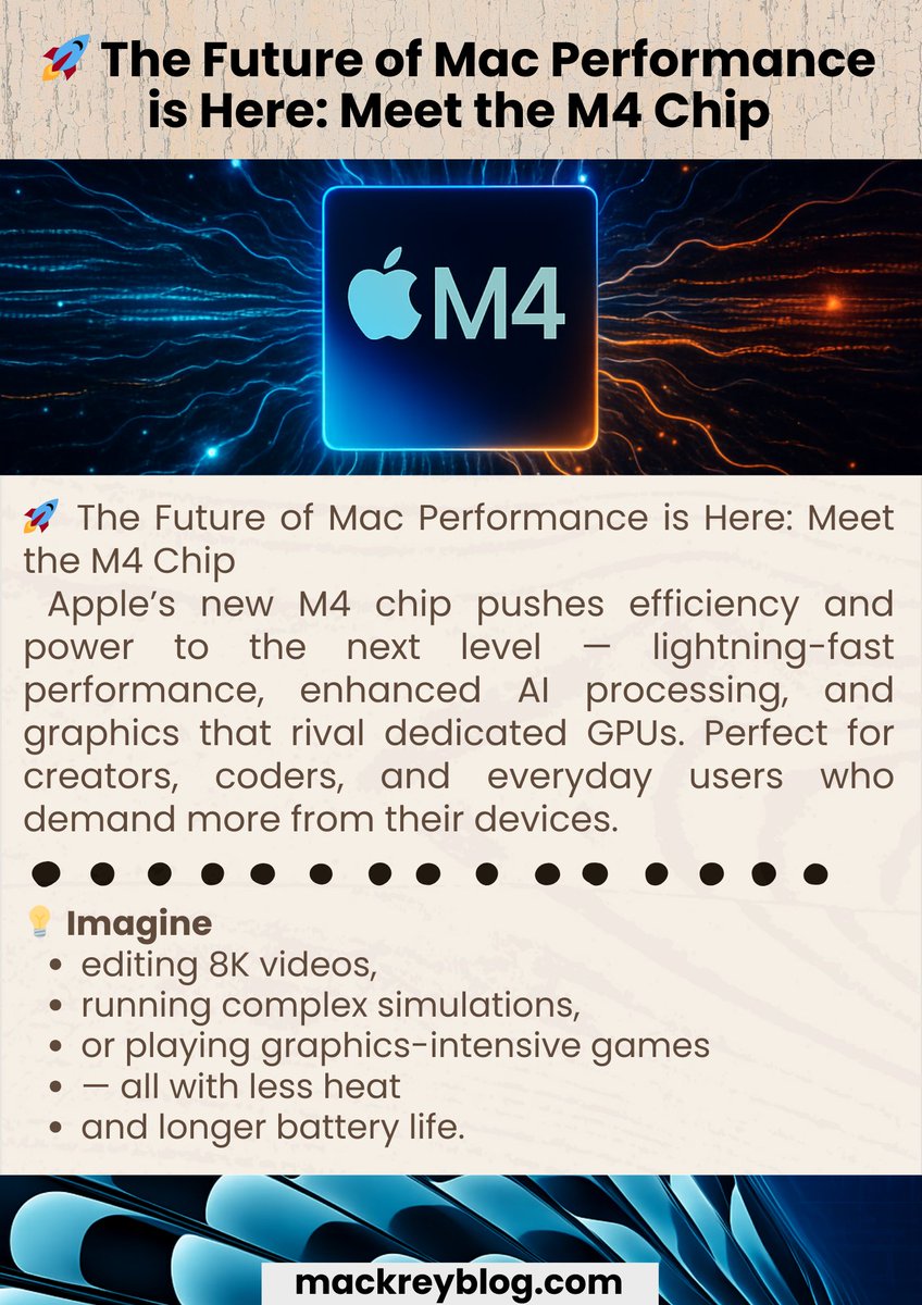 Mackreyblog's tweet image. 💻 Get yours today at mackreyblog.com/apple-13-inch-…

#AppleM4 #MacPerformance #AIComputing