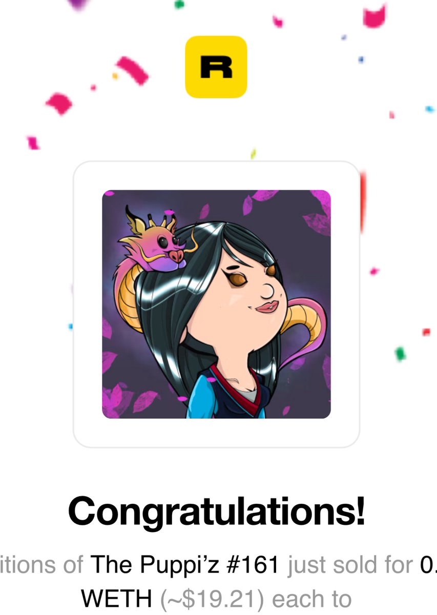 The Puppi’z🌈NFT.NYC25 (@the_puppiz) on Twitter photo SOLD 😍
Thank you very much my dear friend <a href="/STCs8c8/">STC Hua Warrior ✨🔭🧩🪶 🤙</a> and welcome to Puppi’z’s family ❤️
For you the special periodic AirDrops ❤️
#NFT #NFTCommunity #crypto #NFTCollectors SOLD 😍
Thank you very much my dear friend <a href="/STCs8c8/">STC Hua Warrior ✨🔭🧩🪶 🤙</a> and welcome to Puppi’z’s family ❤️
For you the special periodic AirDrops ❤️
#NFT #NFTCommunity #crypto #NFTCollectors