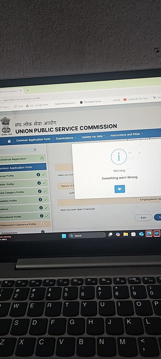 syedomer1607's tweet photo. @Pankajk32912113 @UPSC_0fficial @UPSC_Official @rashtrapatibhvn @rashtrapatibhvn @dhruv_rathee @TheDeshBhakt 

Same issue since last night https://t.co/Atw8e3D7tP