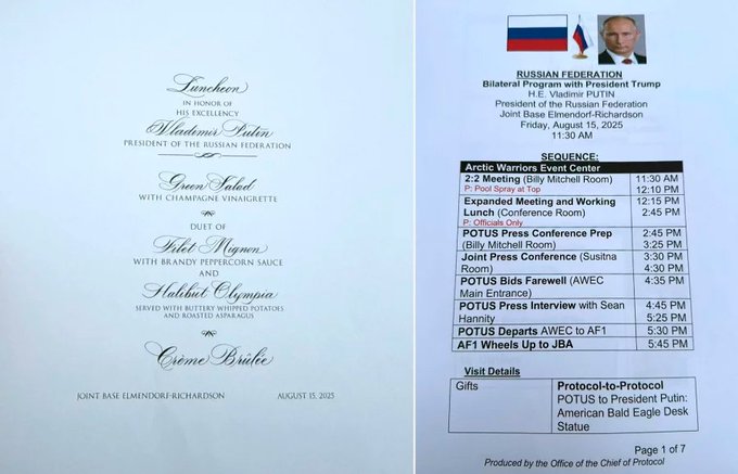 ceanglobal's tweet image. Oops! 🌲 Eight pages from the Trump-Putin summit plan were left in a hotel printer near a military base. Guess some documents are better kept offline! 🖨️🔒 #IntelligenceFail #Scandal #PoliticsNews