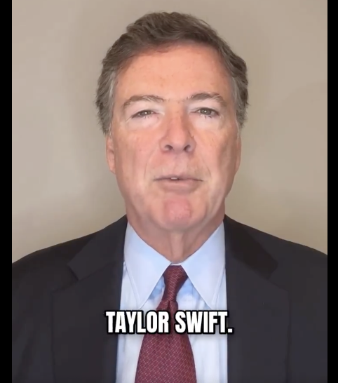 RealSLokhova's tweet photo. "Sing with me and find the key"  
Comey has a history of covert communications. Twitter account and email account in fake name, Reinhold Niebuhr (theologist Comey wrote his thesis on) to communicate with co-conspirators in the media and others.   The FBI group he led also used fake names, for example Stephen Somma (responsible for FISAs, Steele, Halper) met Carter Page under the name of Steve Holt, moron jerk in Arrested Development.  Codenames used also were significant, Stefan Halper, FBI informer and CIA operative, architect of Spygate, had FBI codename Mitch, a fictional character who is a CIA operative operating off-the-books.  Christopher Steele's codename was Crown, implying the information came from British government.  The same FBI group used words from songs to convey meaning only known within their tight circle. The FBI Trump-Russia counter-intelligence investigation that Comey ordered was codenamed Crossfire Hurricane. Peter Strzok, the FBI counterintelligence agent who played a central role in launching the investigation, came up with the code name "Crossfire Hurricane." He explained that the name was inspired by the Rolling Stones song "Jumpin' Jack Flash". The movie's protagonist is a British agent entangled in Russian espionage, contacting an American for help against the KGB. The FBI operation mirrors the film's setup of a British operative (Steele) relying on U.S.-based aid to counter "Russian threats". The song plays a key role in the story, as the movie characters bond over their love of the Rolling Stones, and the password to decrypt messages is cracked using references to the band's music. The movie character receives message from an unknown source signing off as "Jumpin' Jack Flash. The spy insists on a secure password to proceed with communications, providing a riddle: "Sing with me and find the key." This is the clue that the solution ties into the Rolling Stones song of the same name, as the spy hints at their mutual love for the band. Both are true fans.  Is Comey using Taylor Swift music in a similar way?