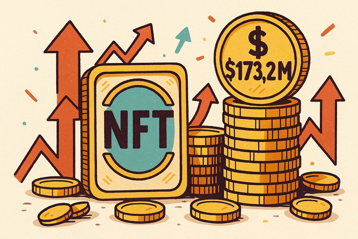 coinspeaker's tweet image. 📈 NFT Trading Volume Up 30% to $173.2M Over Week

@cryptoslamio data shows NFT trading volume rose 30% last week, reaching $173.2 million.

#NFT #CryptoData