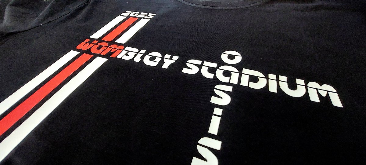 The 2 remaining Oasis gig tees have now been added to the website.
Heaton Park &amp; Wembley Stadium. Both are customisable, just like the others.

All the best, 

Baz 🫡