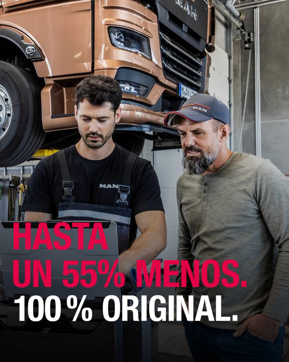Los gastos inesperados son los que más duelen. Por eso, hemos decidido dar un paso más para facilitarte tu día a día, bajando permanentemente los precios en Accesorios y Recambios Originales MAN. Hasta un 55% menos. 100% original.

#AccesoriosOriginalesMAN #CamionesMAN