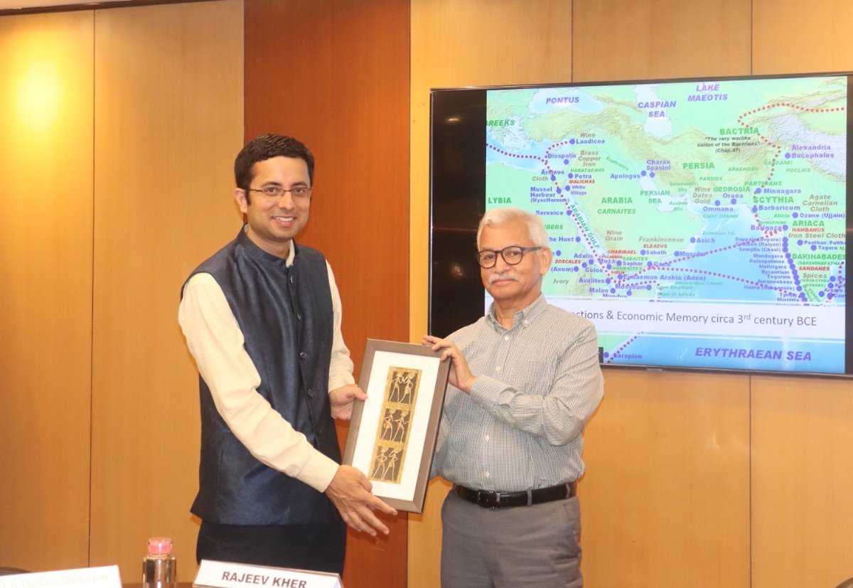 RIS (@ris_newdelhi) on Twitter photo In an interactive session with RIS faculty, Mr Sriram Balasubramanian, Economist and Author, traced the historical roots of trade corridors of India and highlighted best practices that could align with the IMEC vision.
<a href="/Sachin_Chat/">Sachin Chaturvedi</a> <a href="/pdash76/">Dr. Priyadarshi Dash</a> <a href="/SriramB1000/">Sriram Balasubramanian</a> In an interactive session with RIS faculty, Mr Sriram Balasubramanian, Economist and Author, traced the historical roots of trade corridors of India and highlighted best practices that could align with the IMEC vision.
<a href="/Sachin_Chat/">Sachin Chaturvedi</a> <a href="/pdash76/">Dr. Priyadarshi Dash</a> <a href="/SriramB1000/">Sriram Balasubramanian</a>