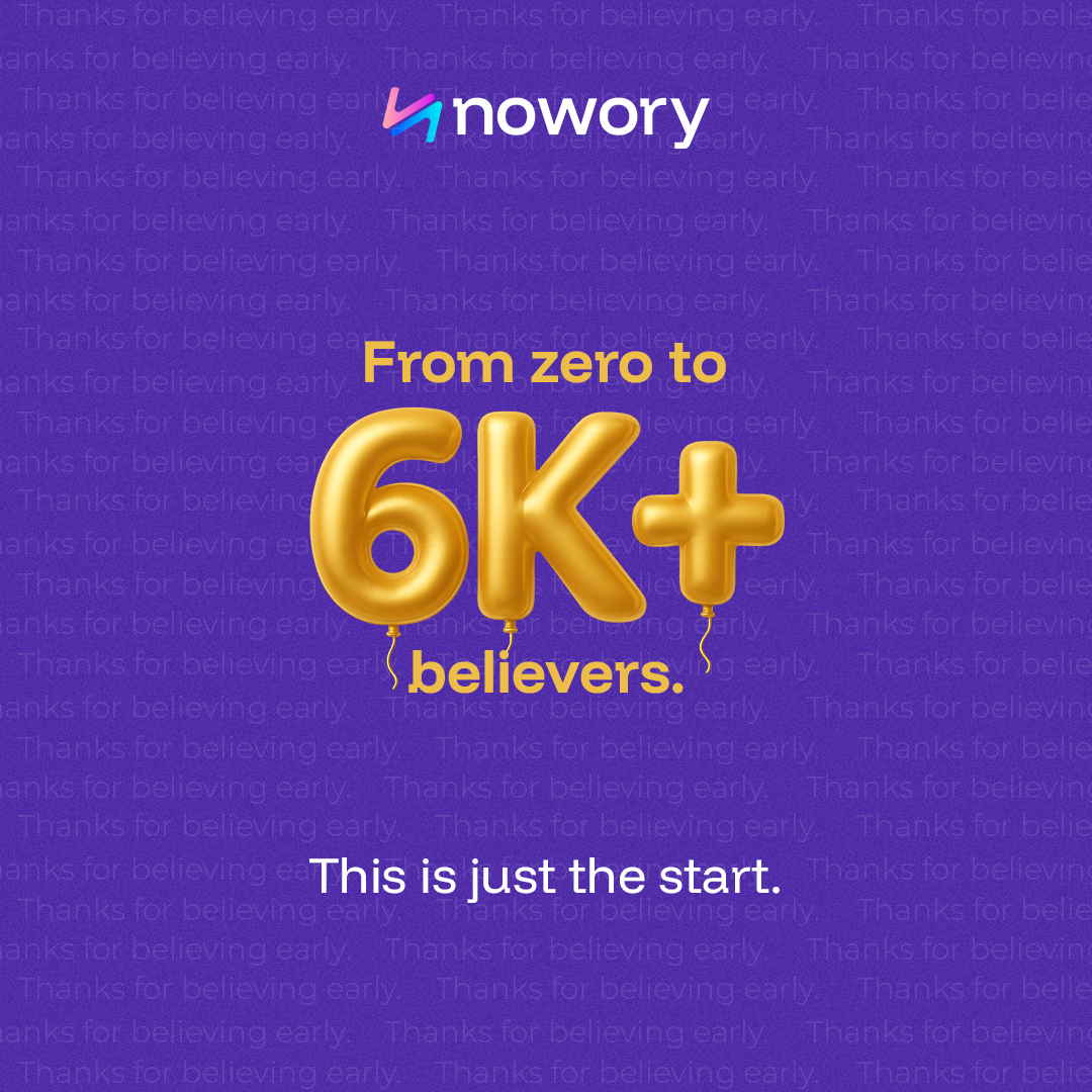 noworyapp's tweet photo. 8K+ supporters and counting, thank you ALL for the incredible love! ❤️

nowory is launching soon, and we can’t wait to share it with you.

With your support, we’re ready to exceed expectations. 🚀 https://t.co/EGUaeMsiN7