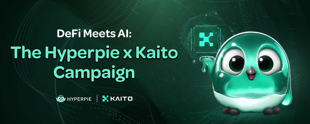 DeFi made smarter 🍰
@hyperpie tracks your usage, measures impact, and rewards real engagement
Post, share, connect your wallet, and climb the leaderboard
Early users get access, influence, and onchain control 🚀
<a href="/kaito_ai/">☆ＡＩ☆</a>
