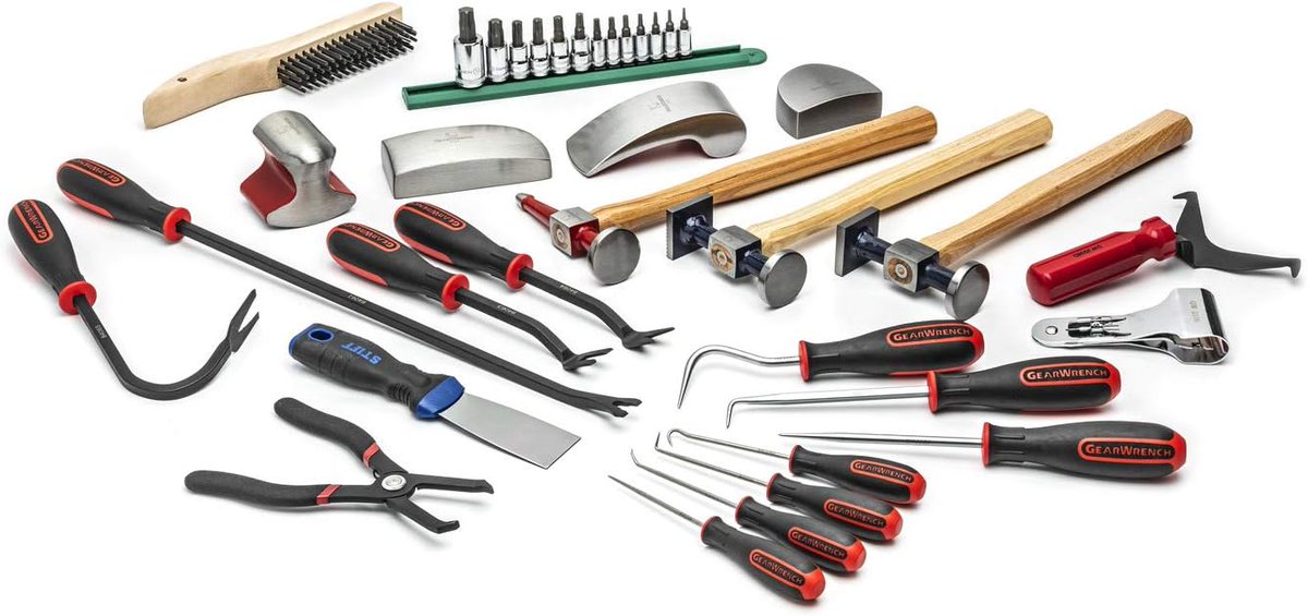 Perfect starter collision repair tool set for students, apprentices, or DIY enthusiasts. Featuring trusted GearWrench tools—engineered for durability, precision, and comfort—this set gives you professional-grade performance at a beginner-friendly value. amzn.to/4lvAuzq
