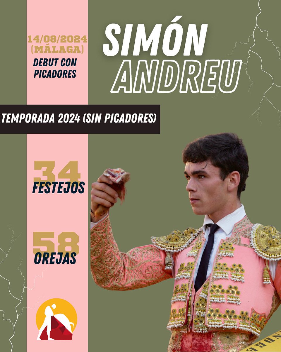 ✨𝗦𝗶𝗺𝗼́𝗻 𝗔𝗻𝗱𝗿𝗲𝘂 es uno de los 6 semifinalistas

👆🏼Estos son los datos de la temporada pasada

No te lo puedes perder el día 6 de septiembre en Ondara, a las 19:00 horas🔝

🐂 𝐀𝐢𝐝𝐚 𝐉𝐨𝐯𝐚𝐧𝐢