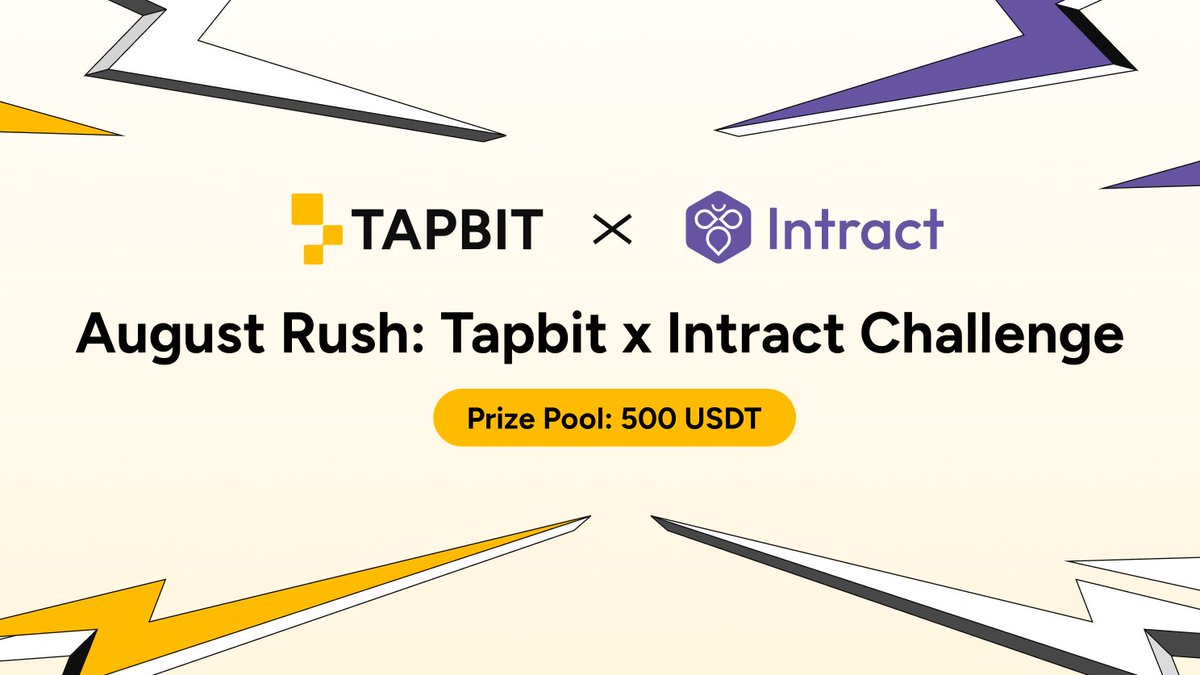 Tapbit (@tapbitglobal) on Twitter photo 🎯 Ready, Set, Quest! August Rush is ON 🔥
🎁 When Tapbit meets <a href="/IntractQuests/">Intract Quests</a>, quests turn into rewards — 500 USDT awaits!
🌍 One quest, endless energy. Be part of it!
👉 quest.intract.io/quest/689c67c8…
#Tapbit #IntractQuest #TapbitGiveaway 🎯 Ready, Set, Quest! August Rush is ON 🔥
🎁 When Tapbit meets <a href="/IntractQuests/">Intract Quests</a>, quests turn into rewards — 500 USDT awaits!
🌍 One quest, endless energy. Be part of it!
👉 quest.intract.io/quest/689c67c8…
#Tapbit #IntractQuest #TapbitGiveaway