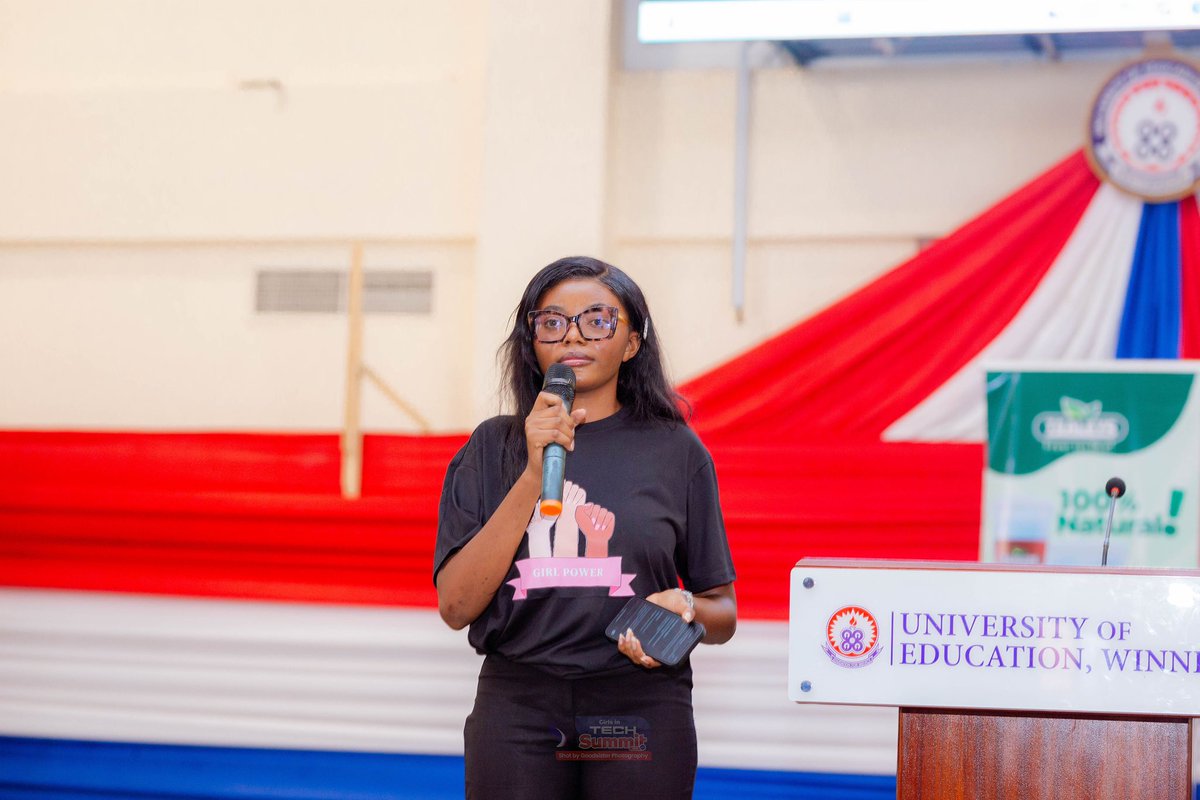hannyy_y's tweet image. Honoured to have MC’d the Girls in Tech Summit 2025 🙌🏽
Over 20 SHSs, inspiring speakers and amazing young girls ready to take up space in Tech, AI &amp;amp; Web3 🚀👩🏽‍💻
Grateful for the experience 💙

#GirlsInTech #TechSummit #WomenInSTEM #EmpowerHer