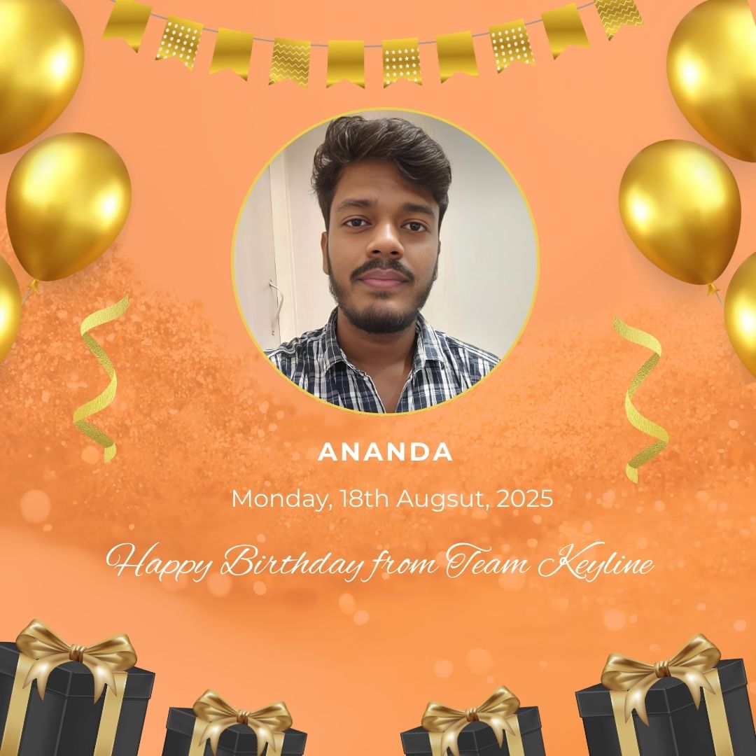 KeylineDigiTech's tweet image. A big shoutout to Ananda Ghosh on his special day!
Your passion, commitment, and team spirit inspire us every single day.
𝐋𝐞𝐭’𝐬 𝐜𝐞𝐥𝐞𝐛𝐫𝐚𝐭𝐞 𝐘𝐎𝐔 𝐭𝐨𝐝𝐚𝐲, 𝐀𝐧𝐚𝐧𝐝𝐚! 🥳🎊
#KeylineDigitech #HappyBirthday #TeamSpirit #CelebratingSuccess #OfficeColleagueBirthday